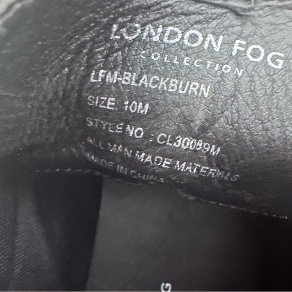 London Fog Blackburn Chukka Boot Black Vegan Faux Leather - Picture 6 of 7